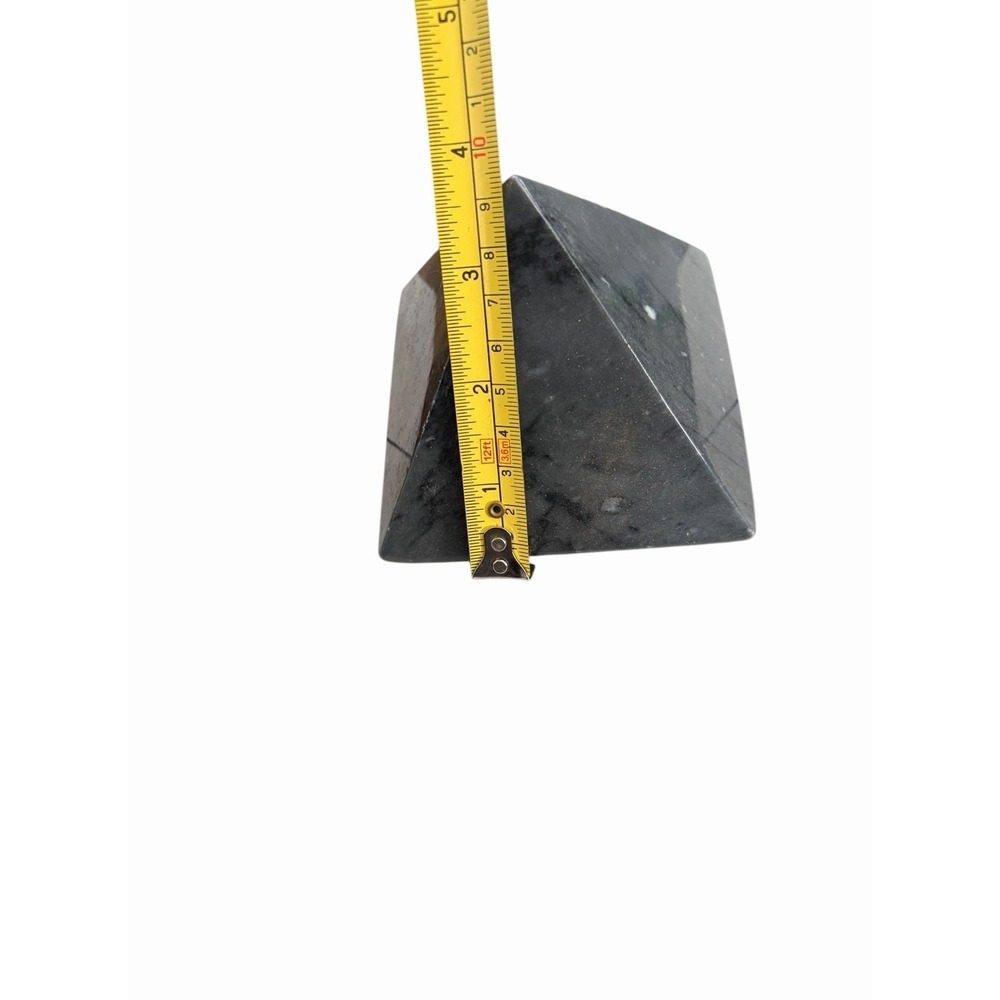 Large Shungite Pyramid 4" Natural EMF 5G Protection Crystal Mineral Specimen